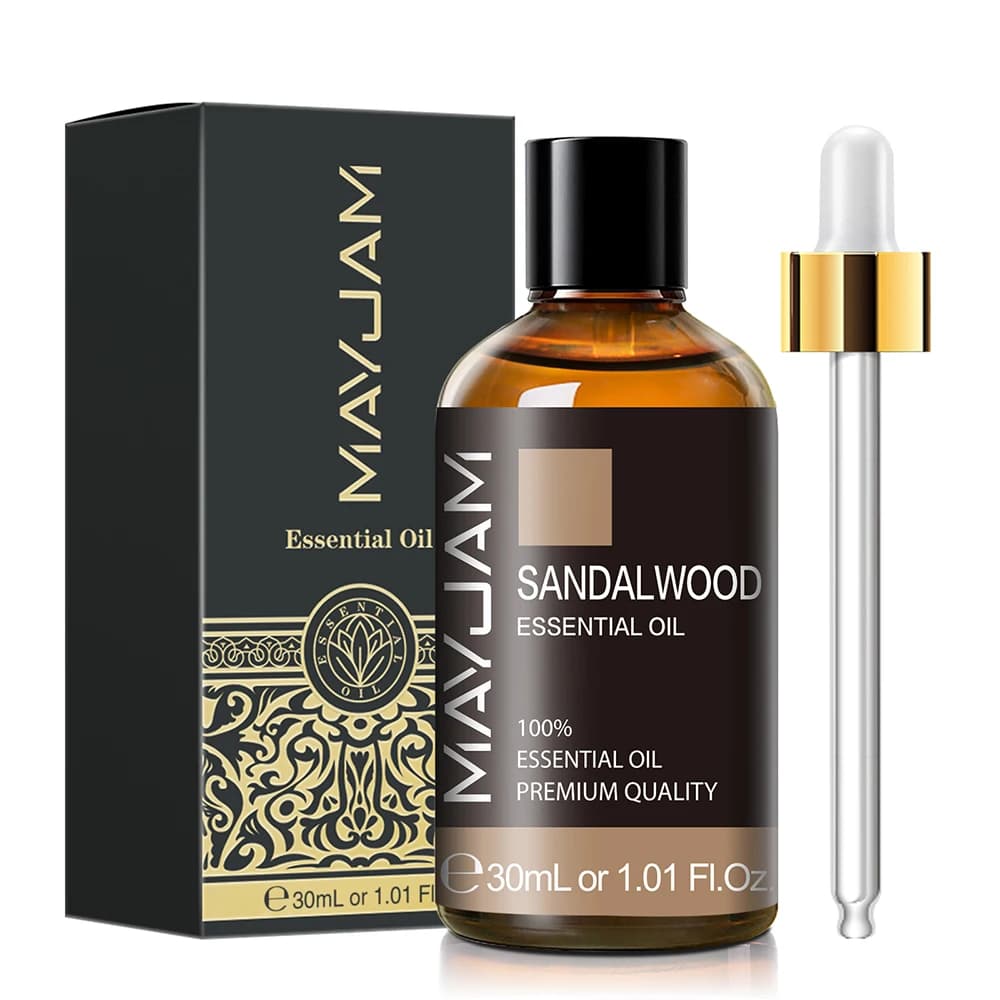 MAYJAM-Huiles Essentielles avec Compte-Gouttes pour Diffuseur, Bougie Parfumée, Encens, Bois de Santal, Château Arôme Ylang-Ylang, 30ml