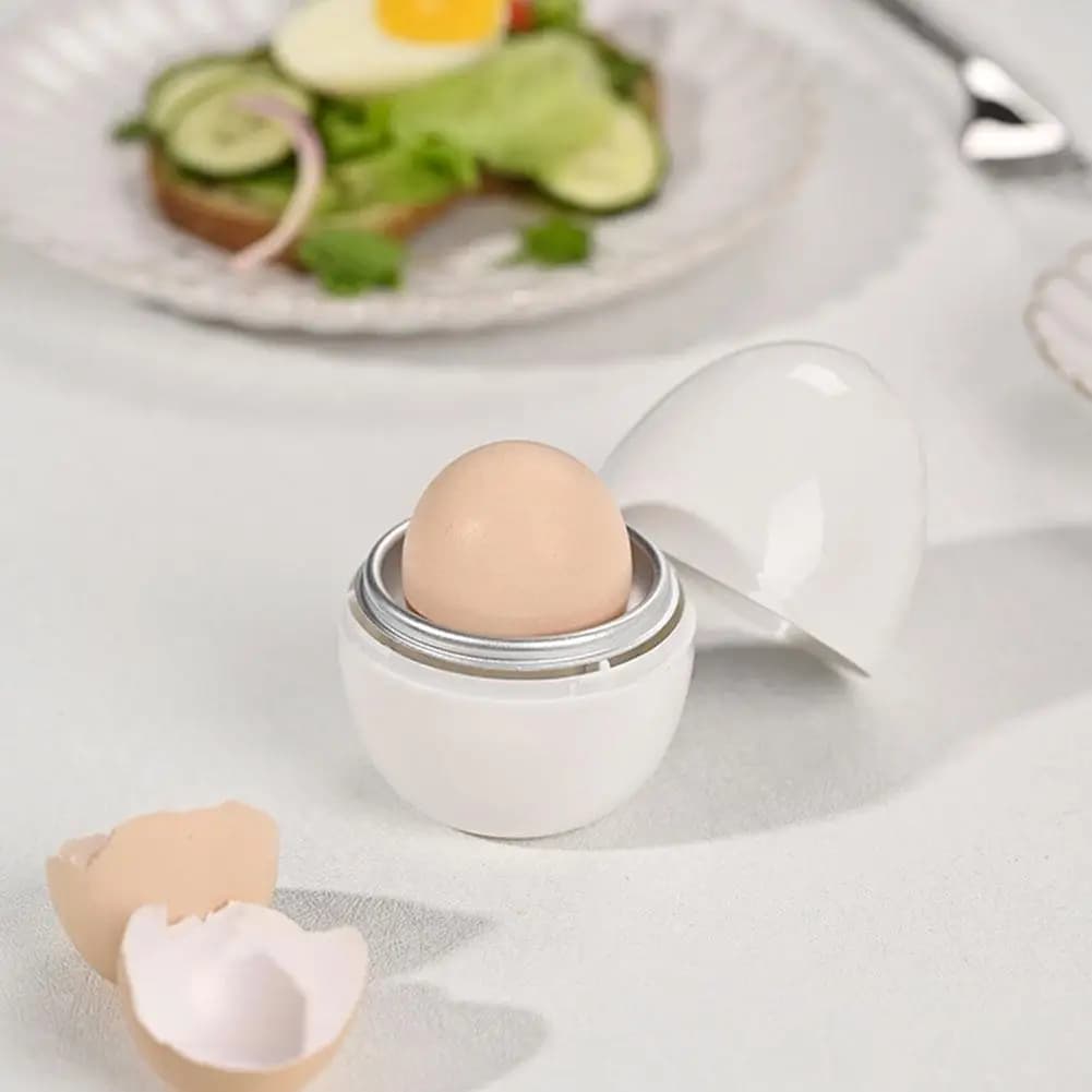 Cuiseur à œufs pour micro-ondes 1/4 œuf, cuisson rapide et facile en 5 minutes, pour œufs durs ou mollets, outils de cuisine
