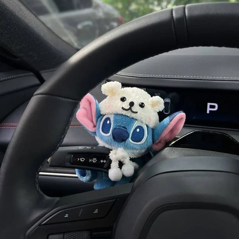 Figurine de voiture Lilo & Stitch, accessoires imprimés dessin animé, figurine décorative Kawaii pour essuie-glace, figurine de voiture pour clignotant, cadeaux de fêtes