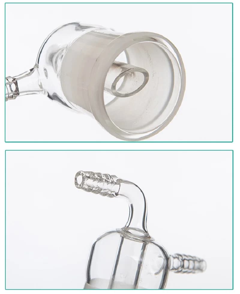 Bouteille en verre pour bulles d'ozone, récipient pour huile, avec noyau de sable, barboteur, 500ML, 1000ML