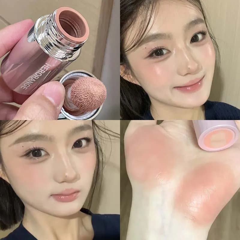 Le fard à joues liquide est lisse