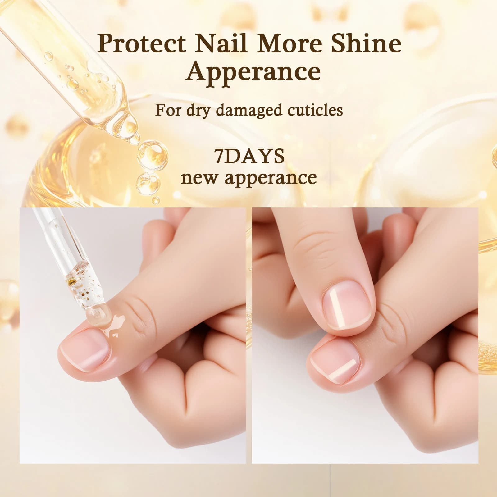 Huile nutritive pour cuticules d'ongles