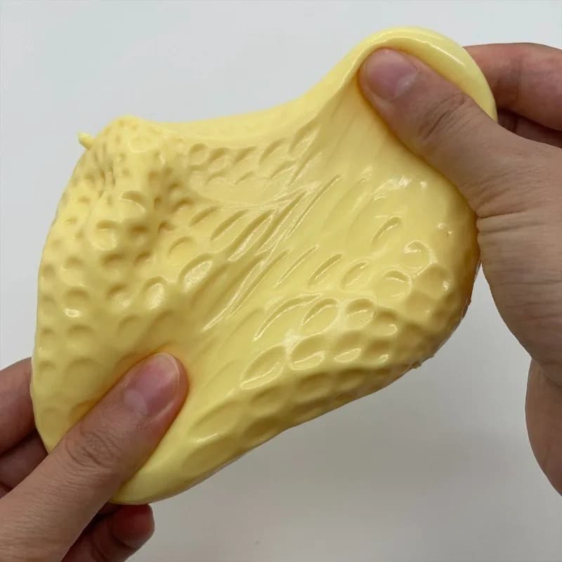 Balle anti-stress moulable en huile de coco et cacahuète, jouet sensoriel doux comme du beurre, jouet anti-stress à rebond lent, ASMR