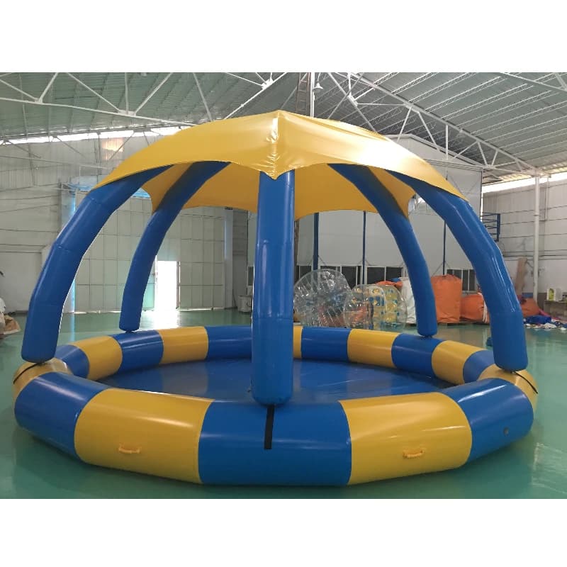 Piscine gonflable flottante ronde avec couverture