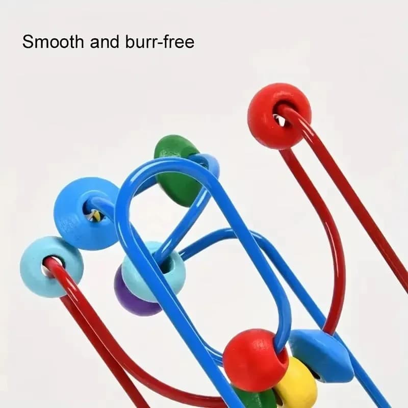 Montagnes russes en bois, jouets en perles, Puzzle éducatif précoce Montessori, jouet mathématique, animaux de dessin animé colorés pour enfants, arithmétique TMZ