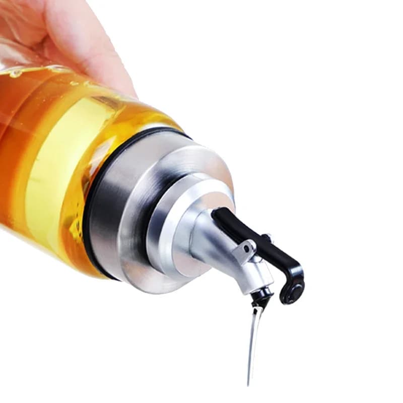 Distributeur d'huile pour accessoire de cuisine, bouteilles de stockage en verre pour huile et vinaigre, bouteille d'huile d'assaisonnement de cuisine, bouteille de Sauce