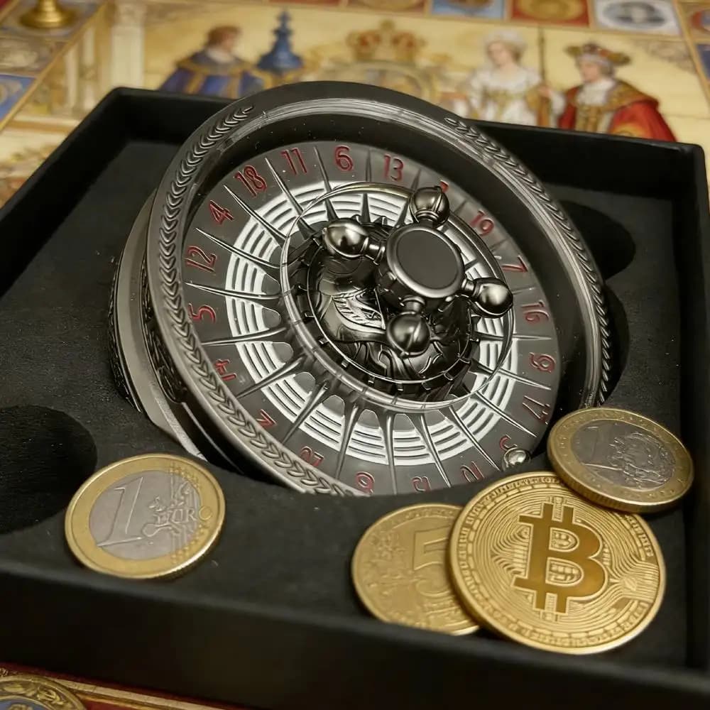 Dés de roulette DND pour jeux de rôle D&D, dés fidget spinner pour jeux de rôle Dungeons and Dragons, dés gyroscopiques, cadeau pour joueur de RPG COC