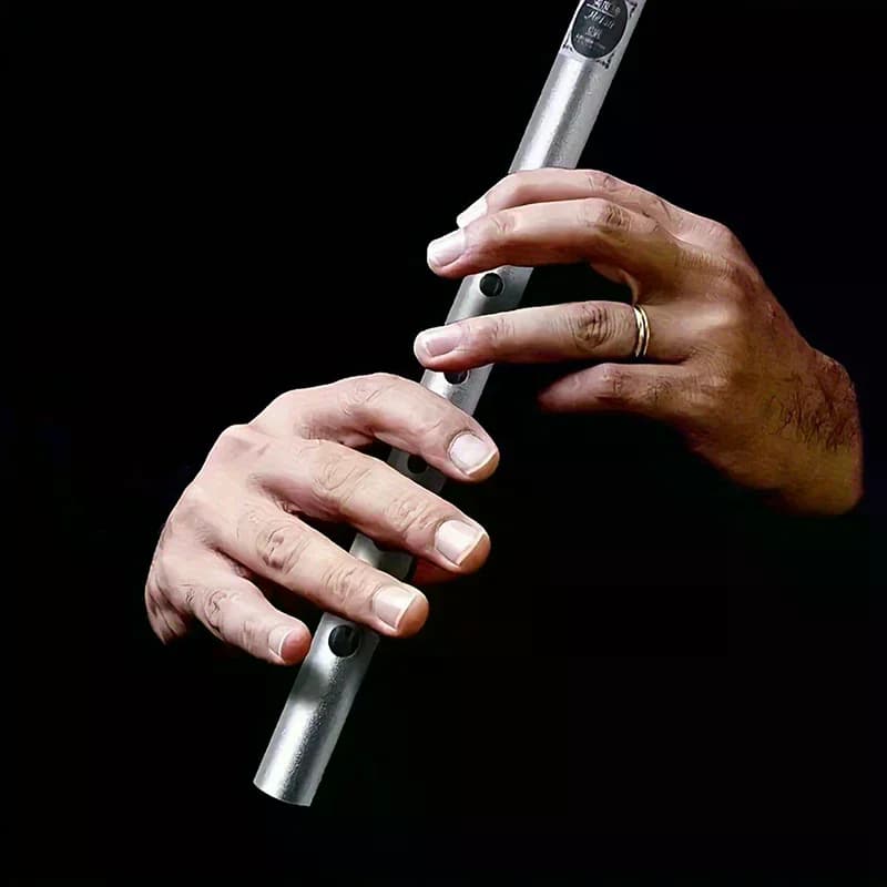 1 sifflet irlandais authentique en métal, clé C/D, 6 trous, instrument de musique traditionnel irlandais parfait