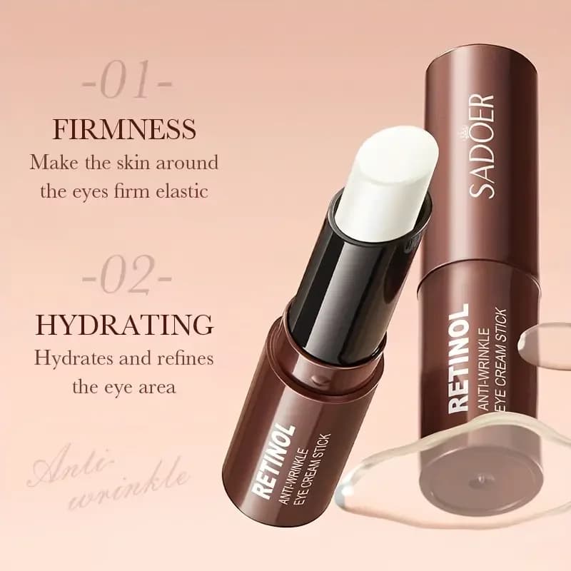Bâton de crème pour les yeux au rétinol, élimine les cernes sous les yeux, hydratant, raffermissant, éclaircit les yeux, produits de soins pour la peau