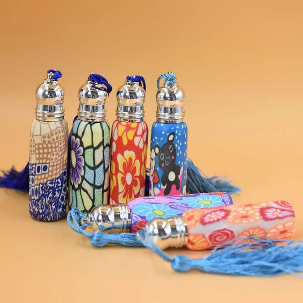 Bouteilles vides rechargeables à faire soi-même, flacons échantillons, flacons en verre à bille, flacons à bille pour huiles essentielles, flacons à bille