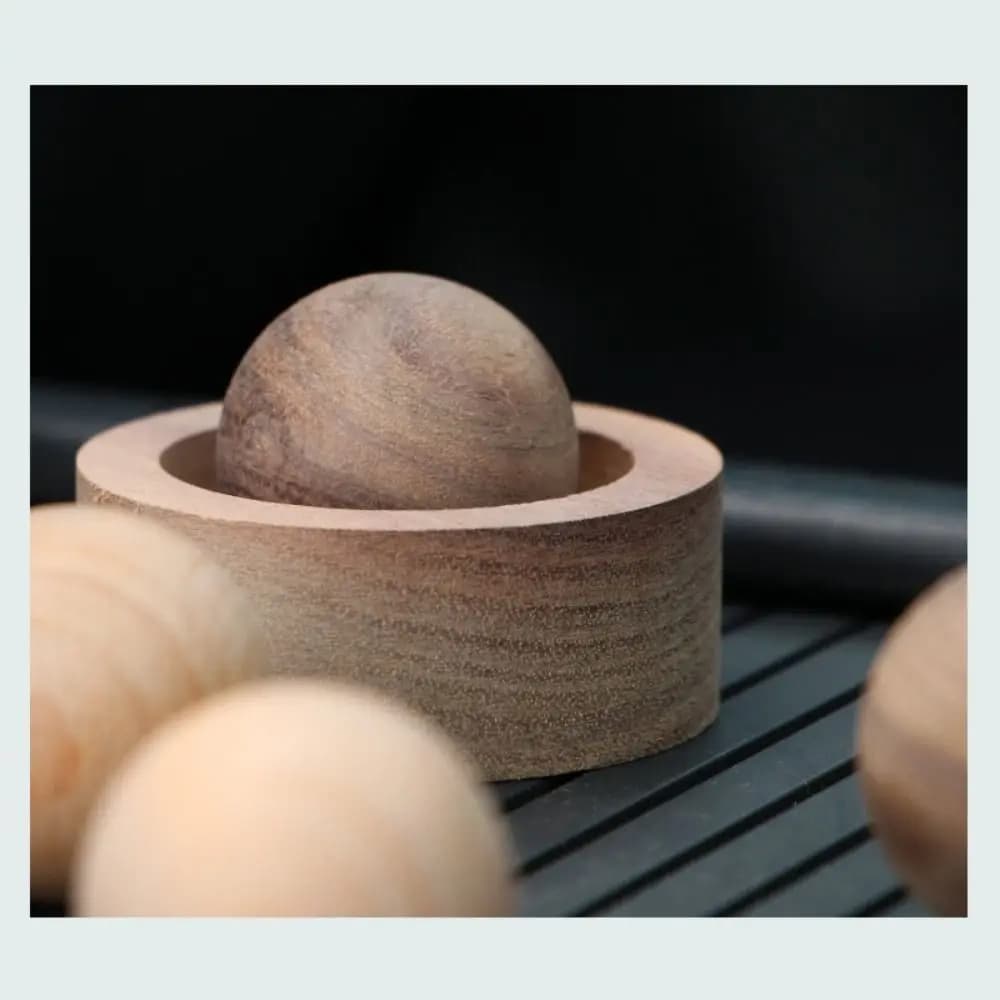Diffuseur d'huiles essentielles sphérique domestique, bois élargi, parfumé, ornements en bois longue durée, ornements de chambre à coucher pour la maison