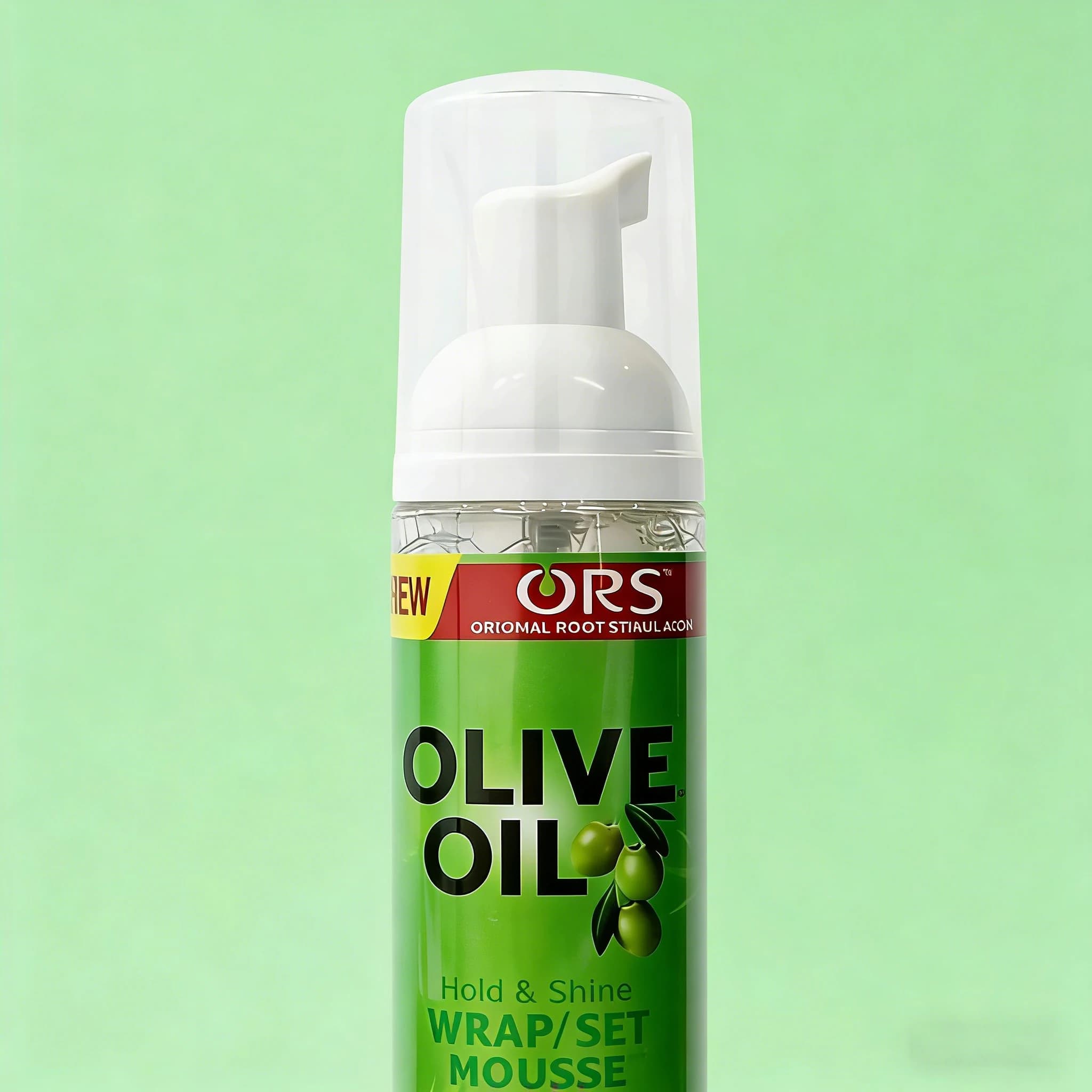 Mousse pour cheveux bouclés (100 ml) pour perruques, mousse coiffante à l'huile d'olive à tenue forte, mousse anti-frisottis pour coiffer les cheveux des femmes