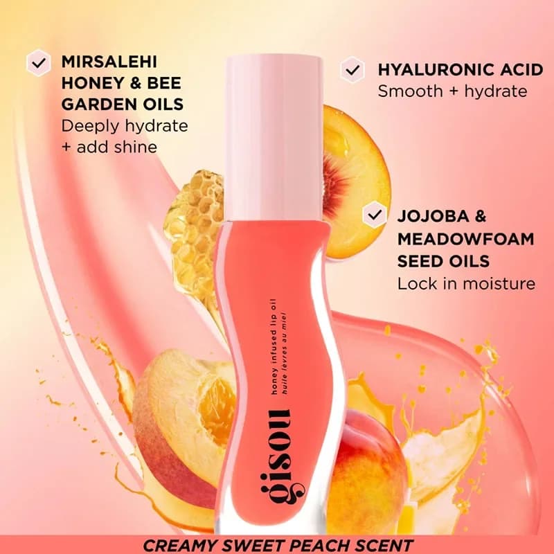 Gisou Original hydratant pastèque huile pour les lèvres brillant soin