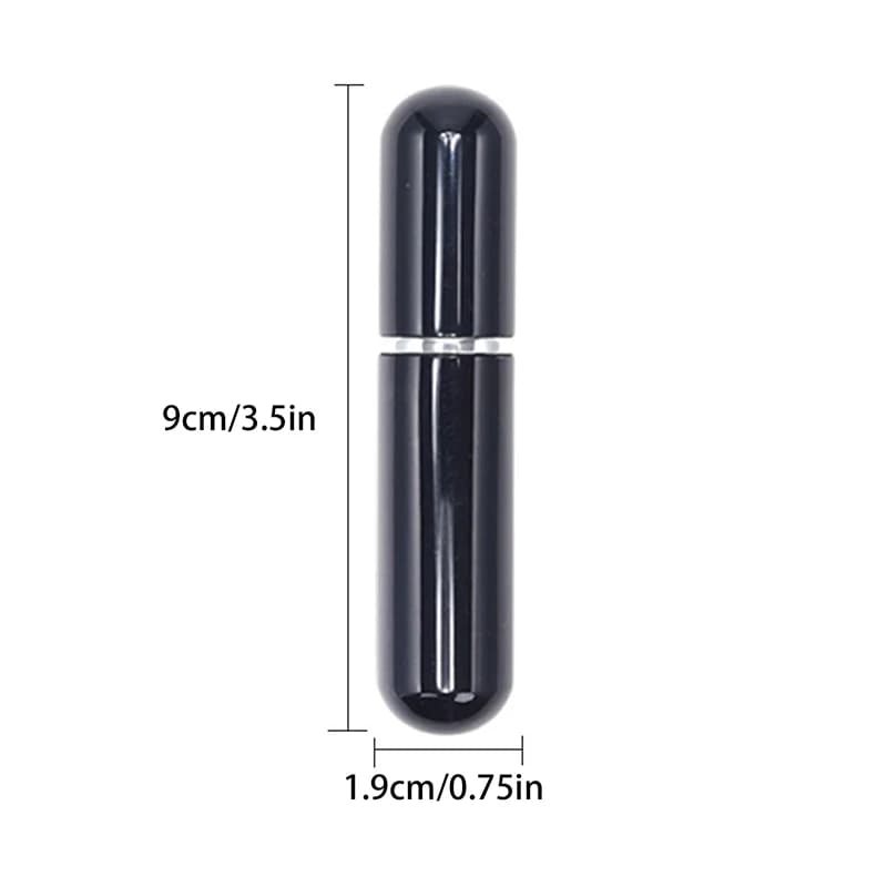 Inhalateur Nasal Huiles Essentielles Aromathérapie Tube en Aluminium 5ml Rechargeable DIY Bien-être Relaxation Soulagement du Stress Naturel Portable