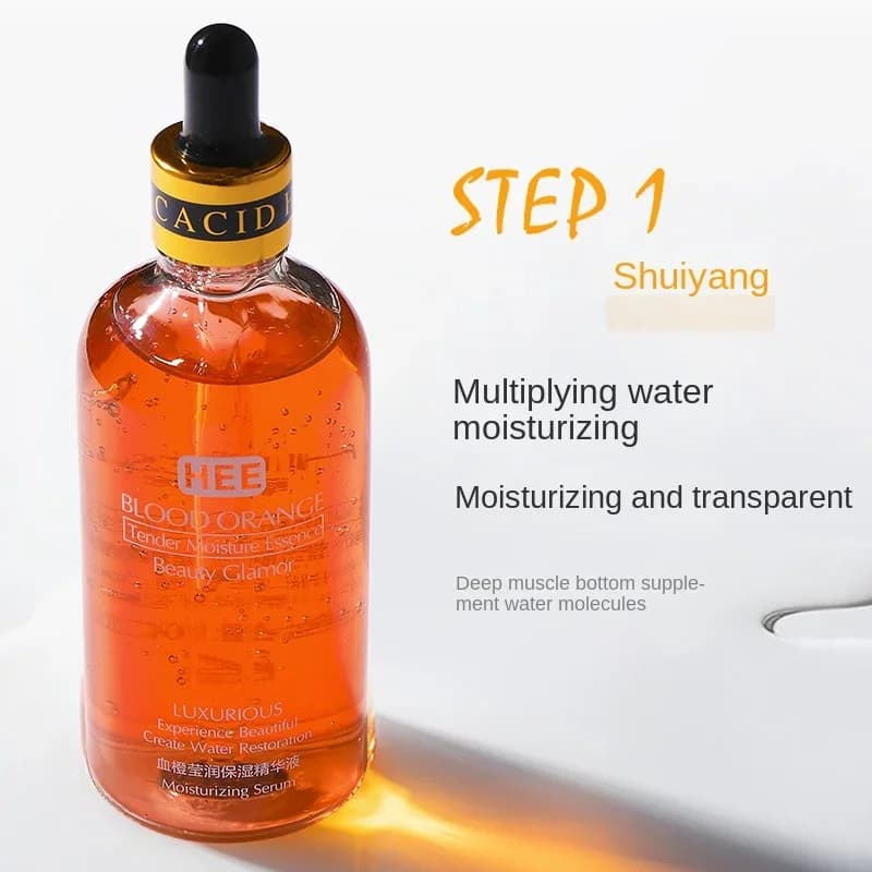 100ml sang Orange vitamine C Essence pour le visage revitalisant hydratant raffermissant éclaircissant teint de la peau sérum de Nicotinamide