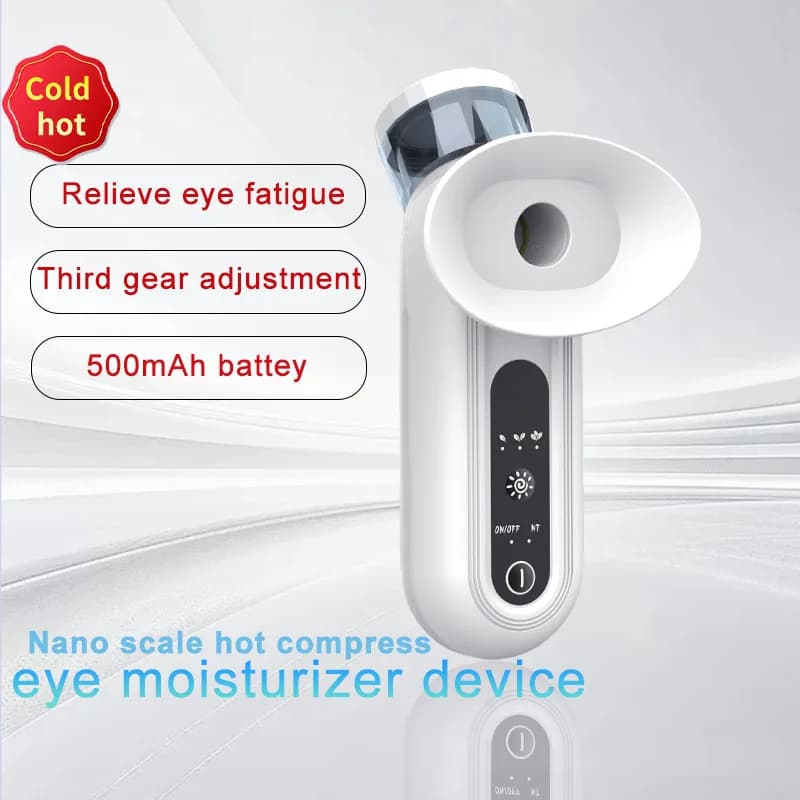 Pulvérisateur de brume à vapeur pour les yeux, compresse chaude et froide, Nano Portable, Instrument hydratant, soulage la Fatigue oculaire, beauté des yeux