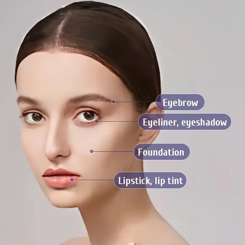 Crème démaquillante nettoyante hydratante, ombre à paupières douce fondante, EyeelinXer et maquillage, facile à enlever sans irritation