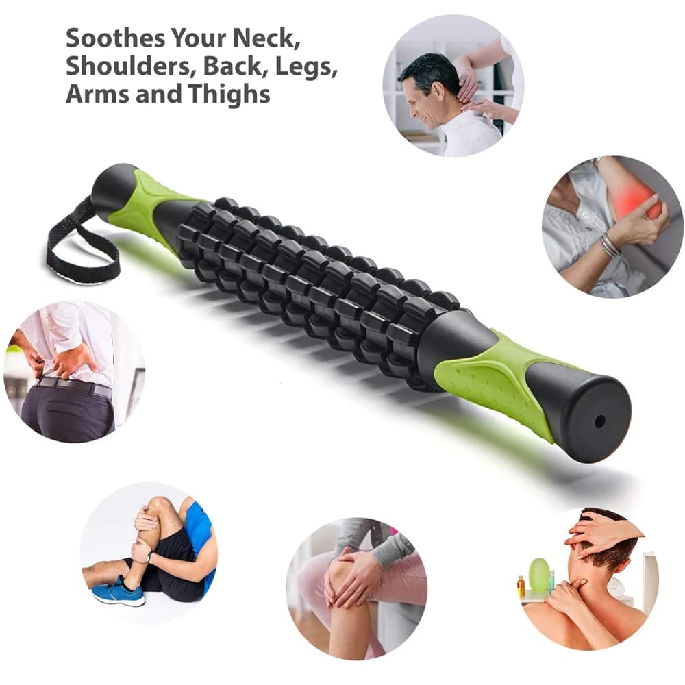 Bâton de rouleau musculaire pour athlètes, outils de bâtons de Massage corporel, pour soulager les douleurs musculaires, les crampes, aide à la récupération des jambes et du dos