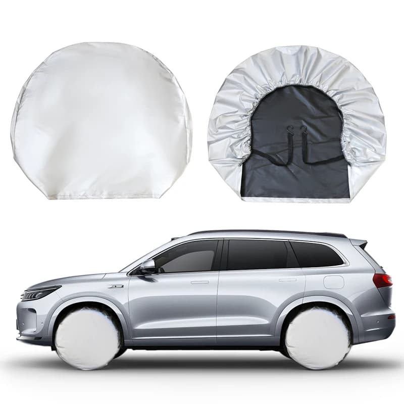 Housses de pneus de voiture – Ensemble de protection solaire anti-vieillissement et anti-urine pour chiens, pour SUV et VR – Accessoires automobiles de remplacement