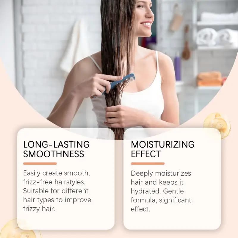 Huile capillaire Hoegoa, soin doux pour nourrir le cuir chevelu, hydrater, réparer les cheveux secs, hydrater, lisser, nourrir, soin capillaire quotidien, huile essentielle