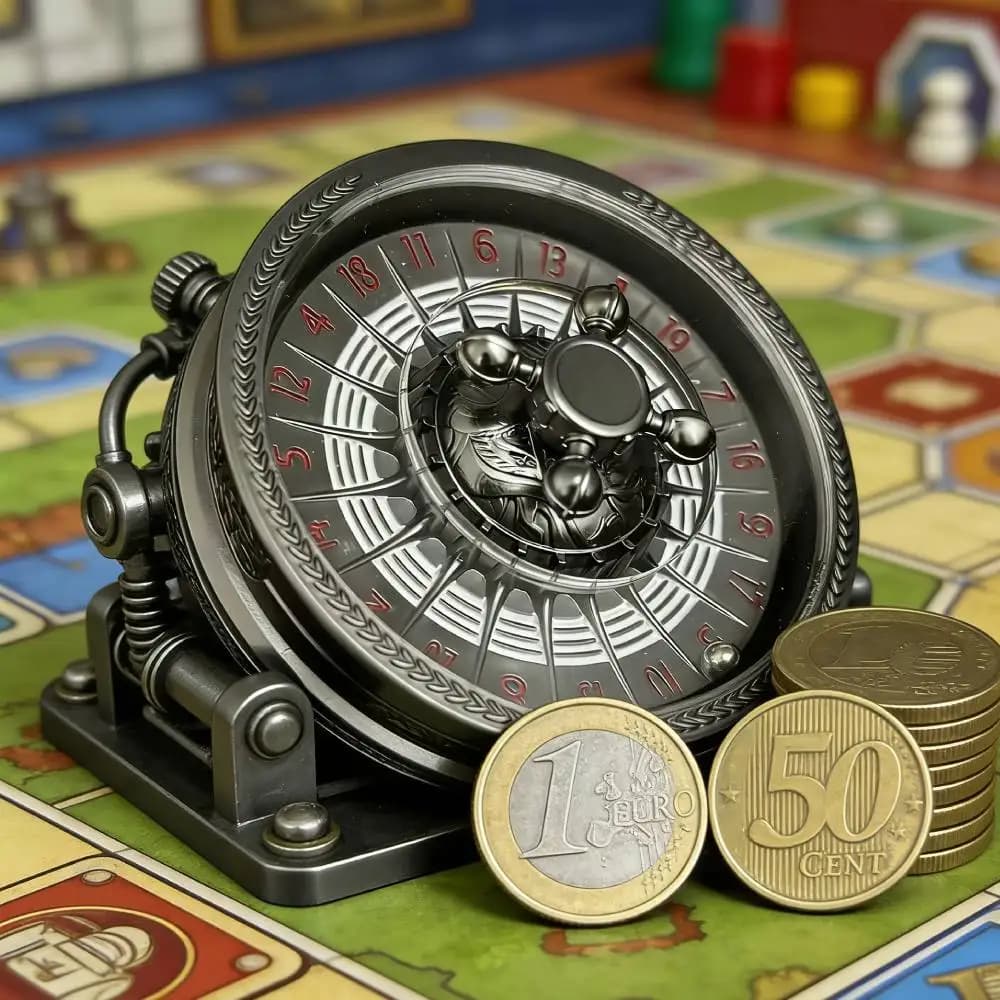 Dés de roulette DND pour jeux de rôle D&D, dés fidget spinner pour jeux de rôle Dungeons and Dragons, dés gyroscopiques, cadeau pour joueur de RPG COC