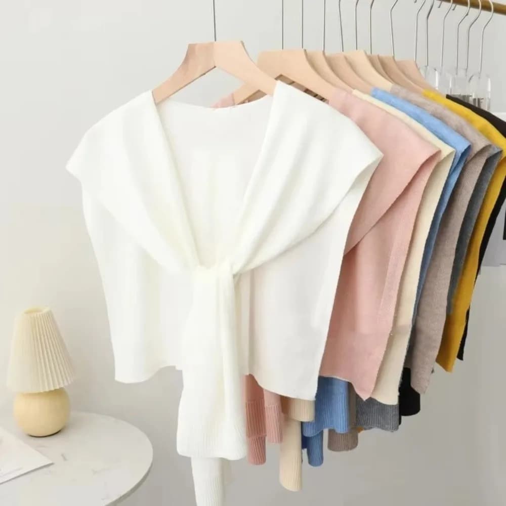 Écharpe fine tricotée pour femme