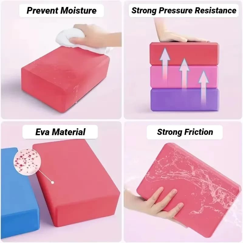 Blocs de Yoga, brique en mousse pour gymnastique, Pilates, exercice d'entraînement, Fitness, traversin, coussin d'étirement, façonnage du corps, Cubes de construction