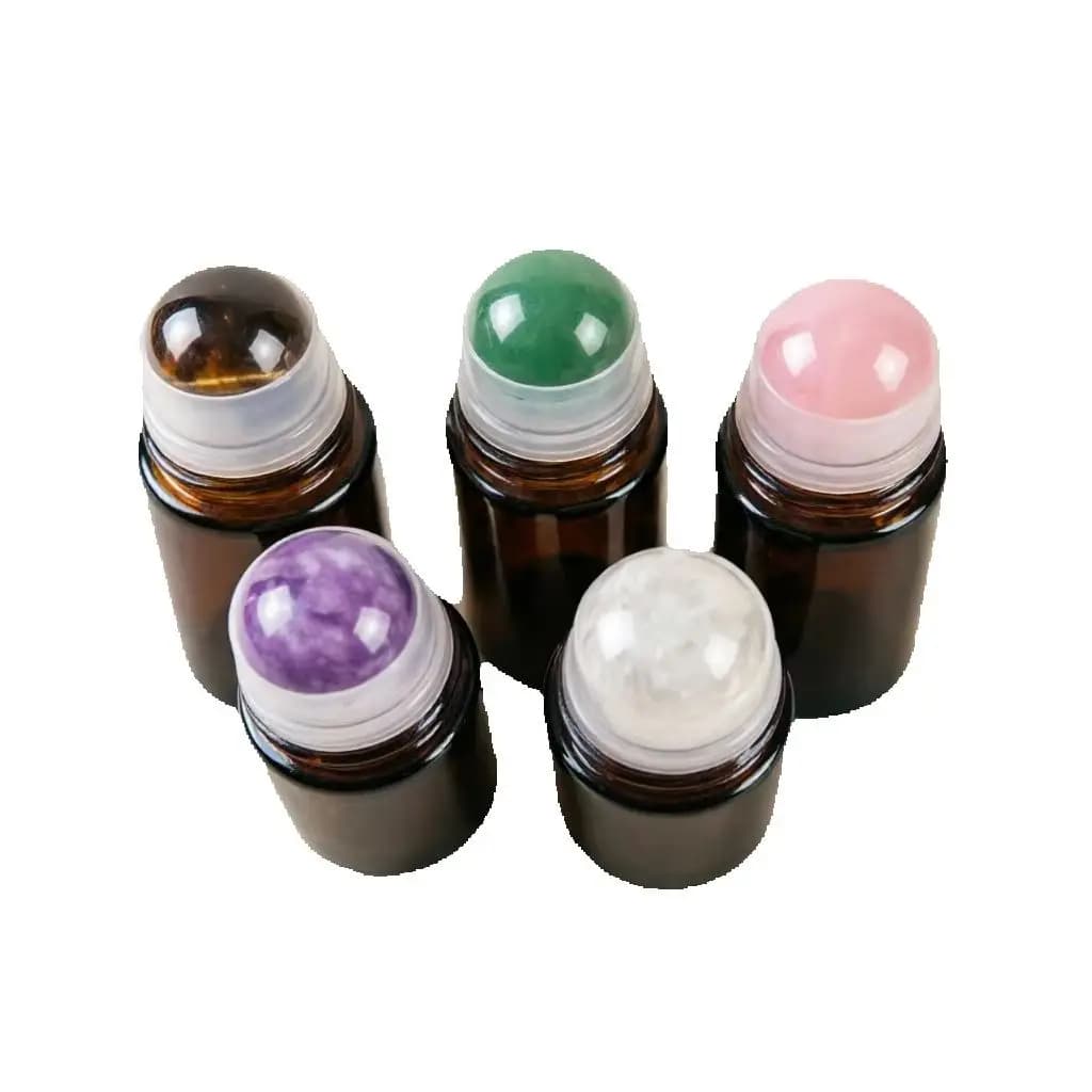 Bouteilles à bille en quartz de 50 ml pour huiles essentielles