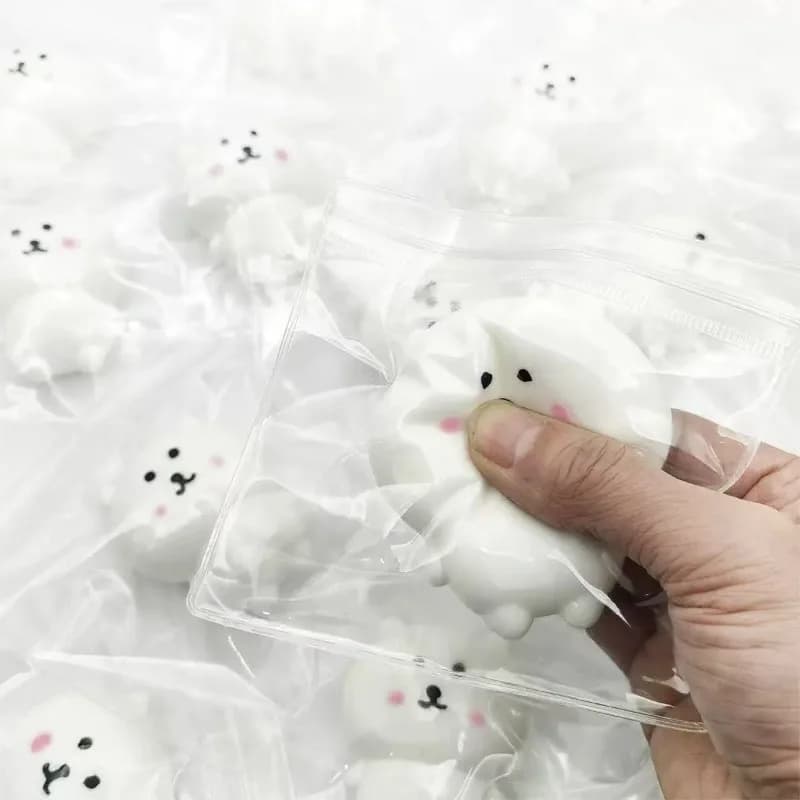 Squishy super doux et super mignon en forme de méduse et d'ours, à remontée lente, anti-stress, décompression sensorielle, cadeau fantaisie pour adultes