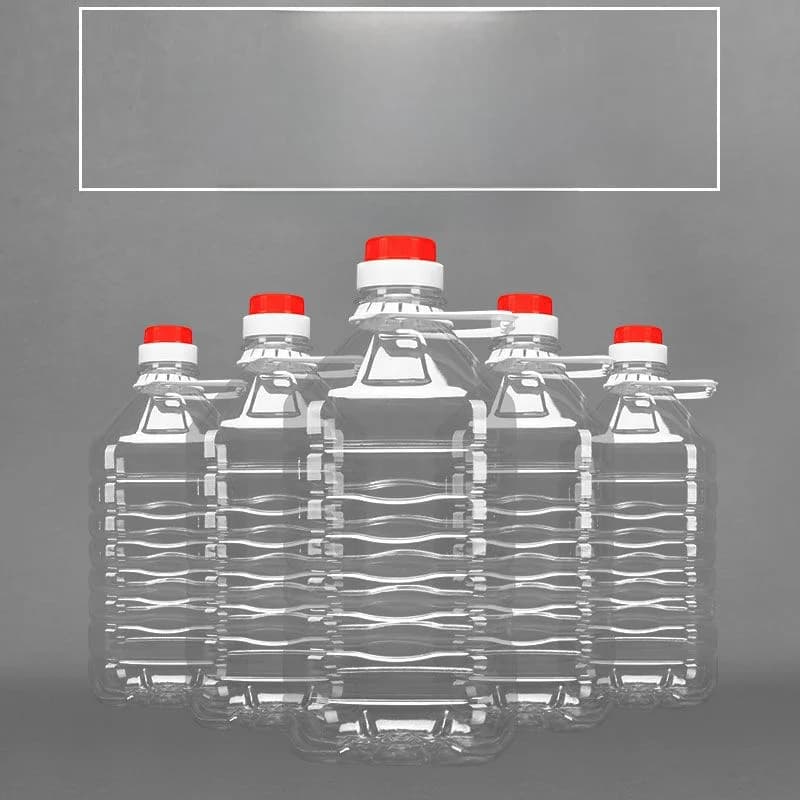 Bidon d'huile en plastique PET transparent, bouteille d'huile pour salade, bidon de vin blanc, bidon d'huile vide pour aliments, emballage 5L/10Jin 20Jin