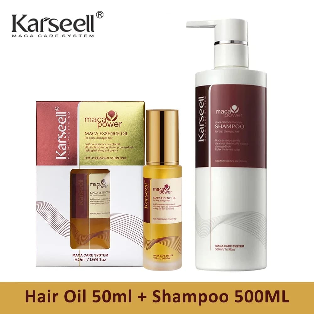 ‌ Karseell huile capillaire d'argan marocain pressée à froid réparation et nutrition sans poids pour cheveux abîmés