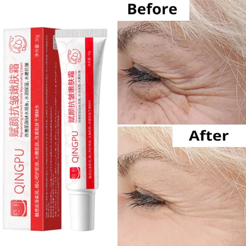 Crème anti-rides instantanée pour le visage