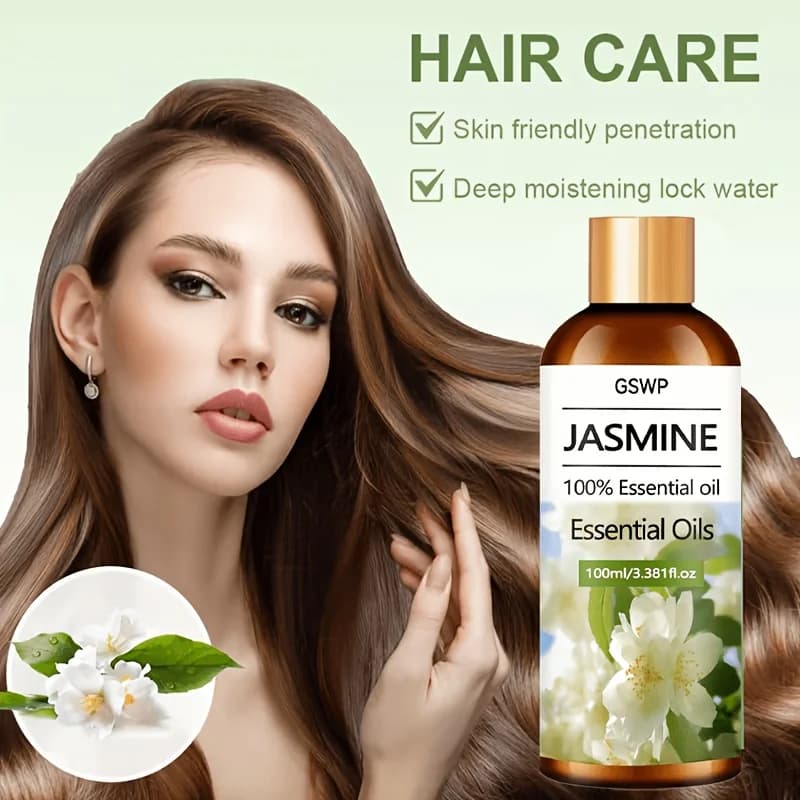 Huile Essentielle Hydratante au Jasmin GSWP, procure une hydratation intense et un contrôle visible de l'excès de sébum, rafraîchissante et non grasse. 100/200ml
