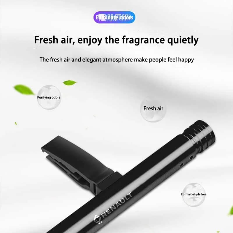 Diffuseur de parfum automobile personnalisé, clip de fixation pour grille d'aération, pour Renault Clio, Megane, Captur, Master, Logan, Kangoo, Trafic, Sport