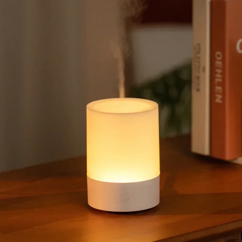 120ML USB humidificateur purificateur Mini arôme diffuseur d'huile essentielle pour maison voiture muet brumisateur diffuseur avec lampe de couleur LED