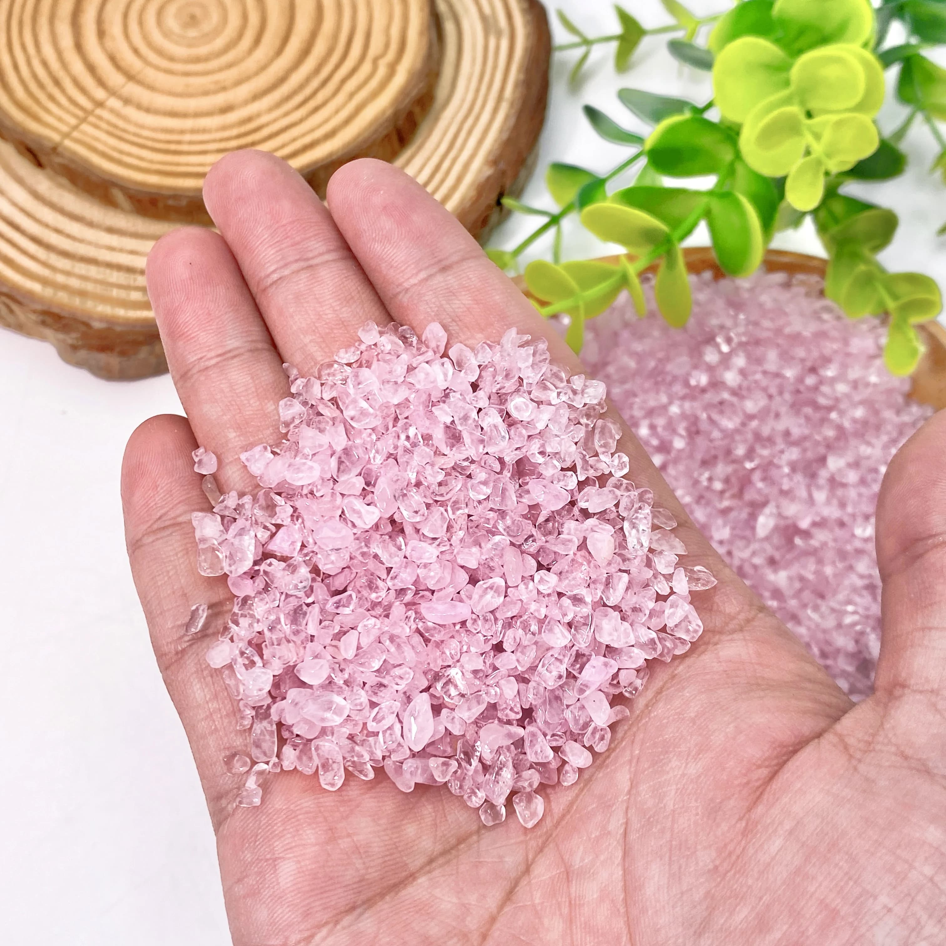100g/sac Pierres Naturelles Quartz Rose Matériel Cristal Gravier Éclats de Pierre Minéraux Reiki Spécimen Gemmes Décoration Aquarium
