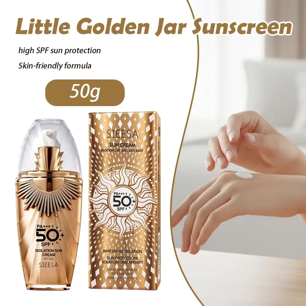 Crème solaire visage SPF 50+ PA+++ ultra haute protection, contrôle du sébum, résistante à l'eau, pour les soins quotidiens de la peau en extérieur