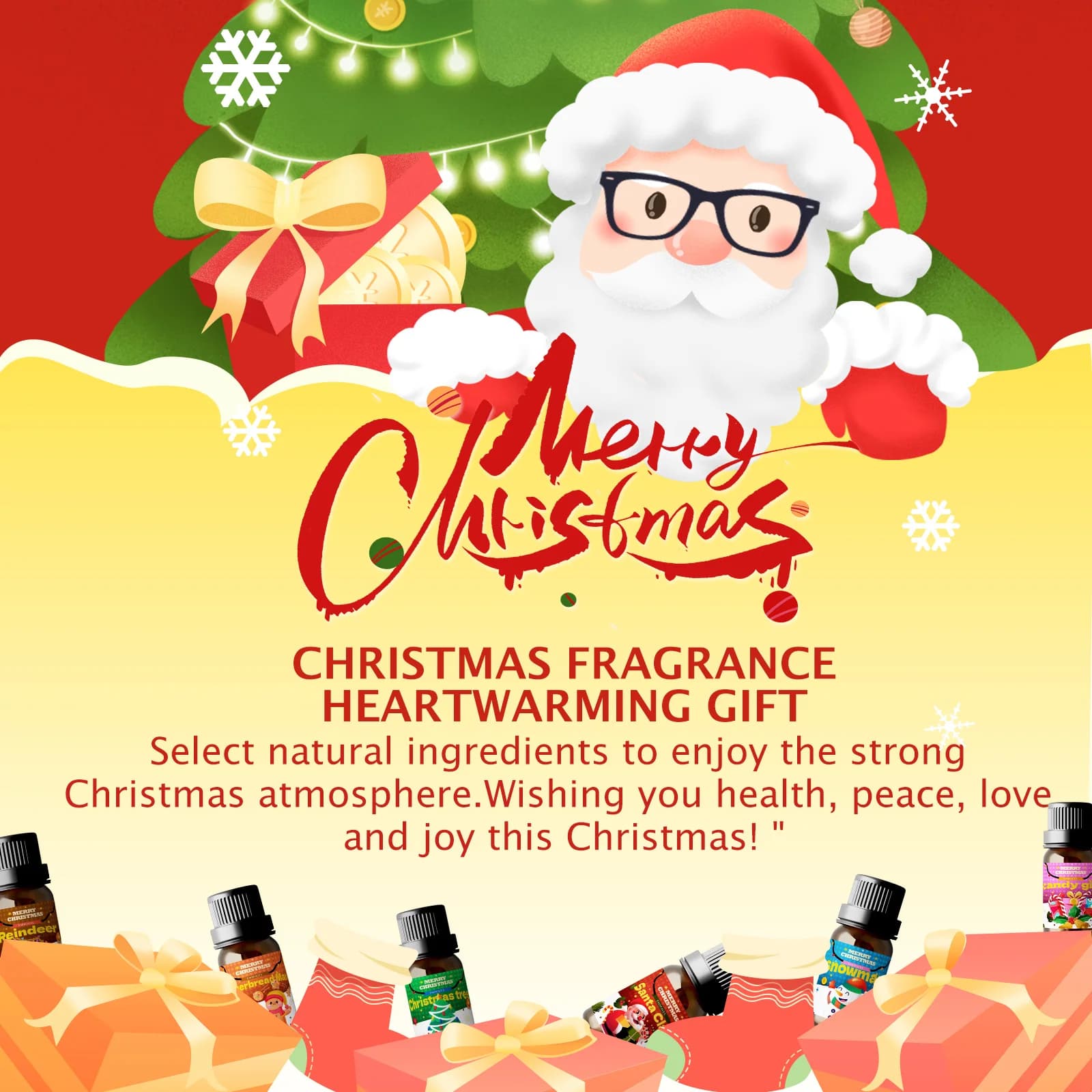 Huile Essentielle Casse-Noisette 10ml – Huiles Essentielles Joyeux Noël pour Fabrication de Bougies et Diffuseurs – Cadeaux de Noël