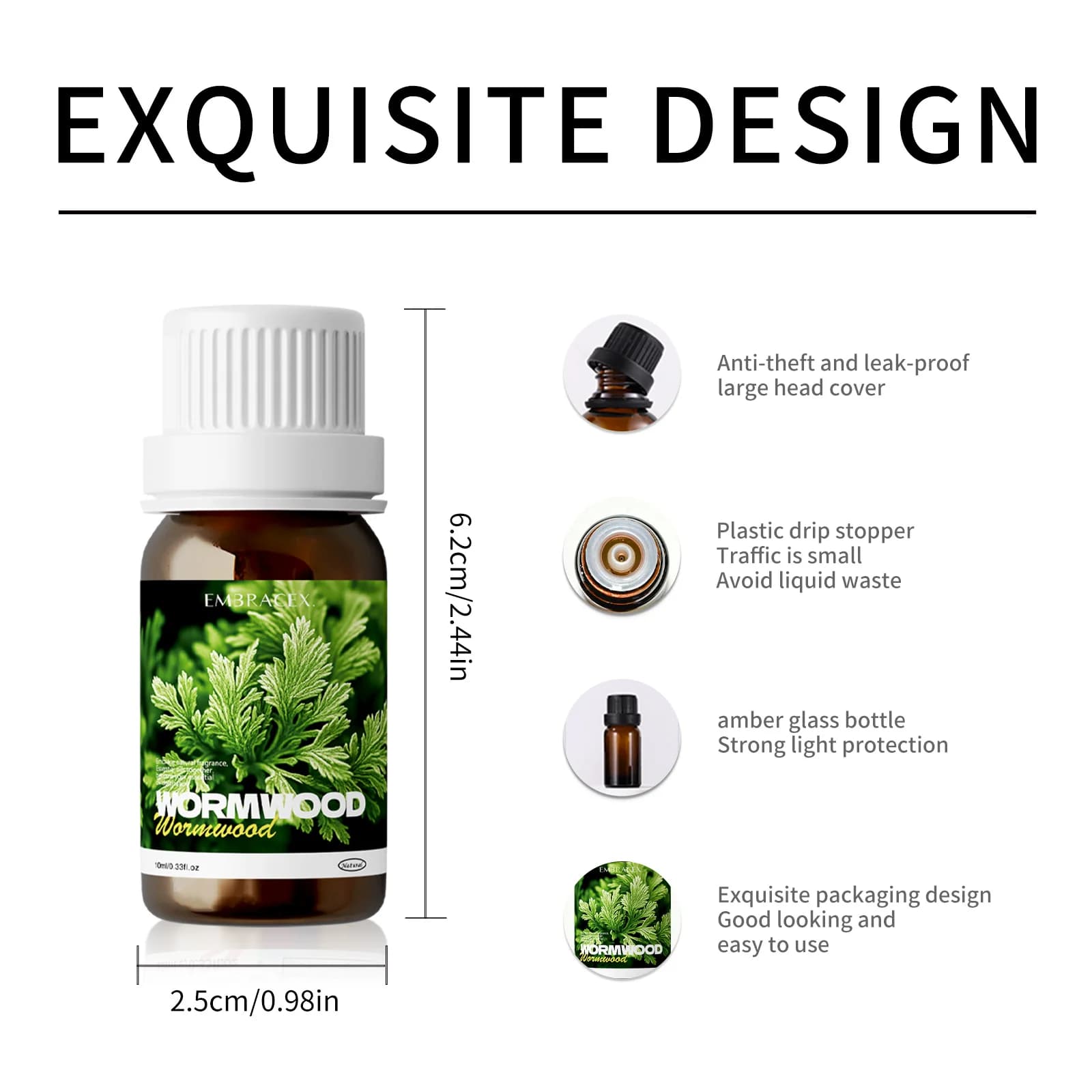 Huiles essentielles d'armoise 100% pures, 10ml, pour diffuseurs, projets de bricolage, fabrication de bougies, cadeau pour amis, aromathérapie
