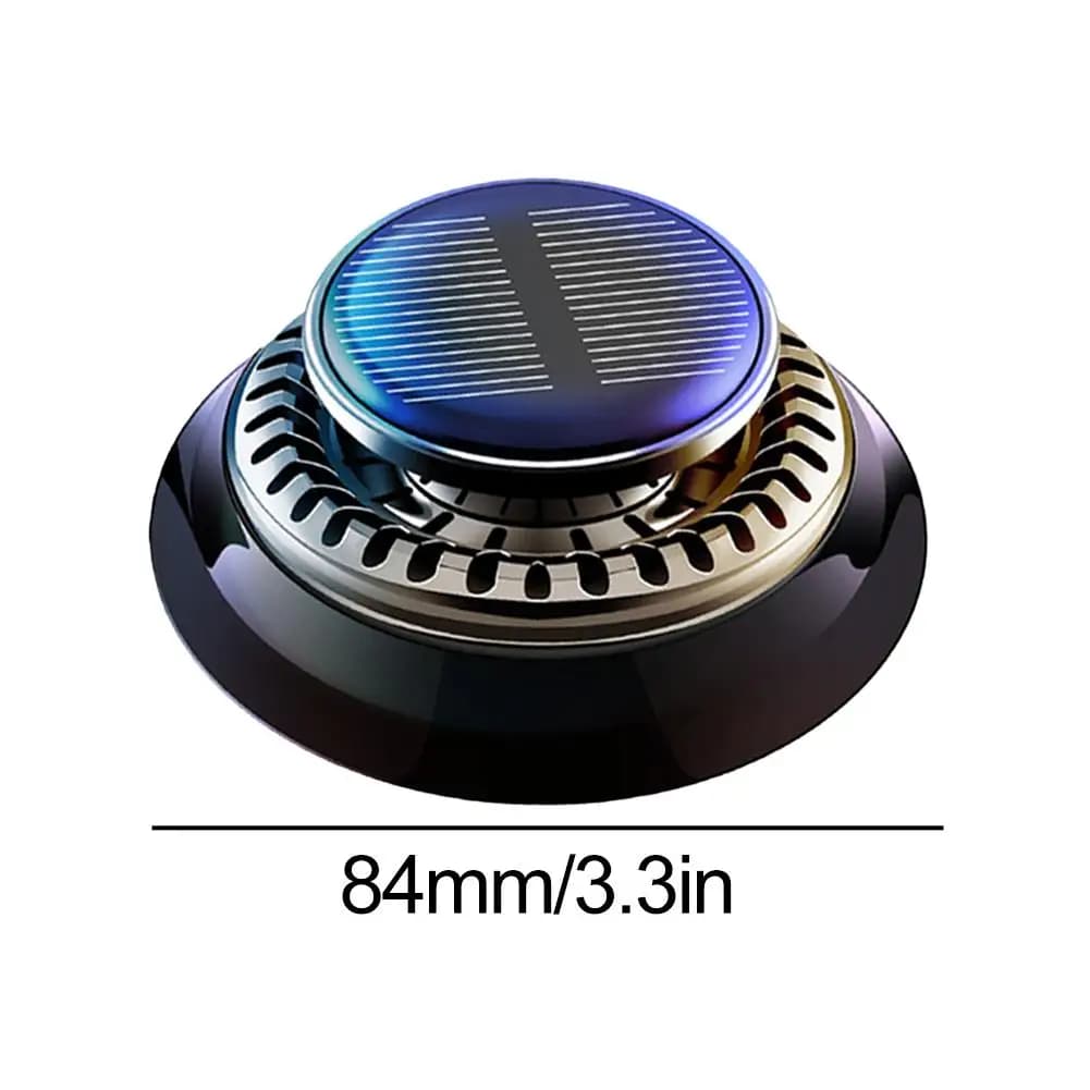 Diffuseur d'huiles essentielles solaire rotatif pour voiture, ornement désodorisant longue durée pour l'intérieur de la voiture