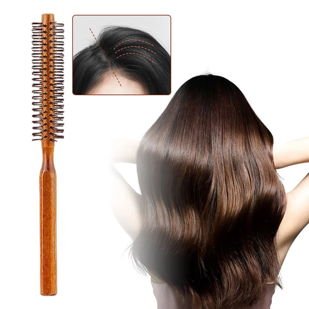 Brosse à cheveux à rouleau ronde et ronde, nouveau peigne à barbe unisexe