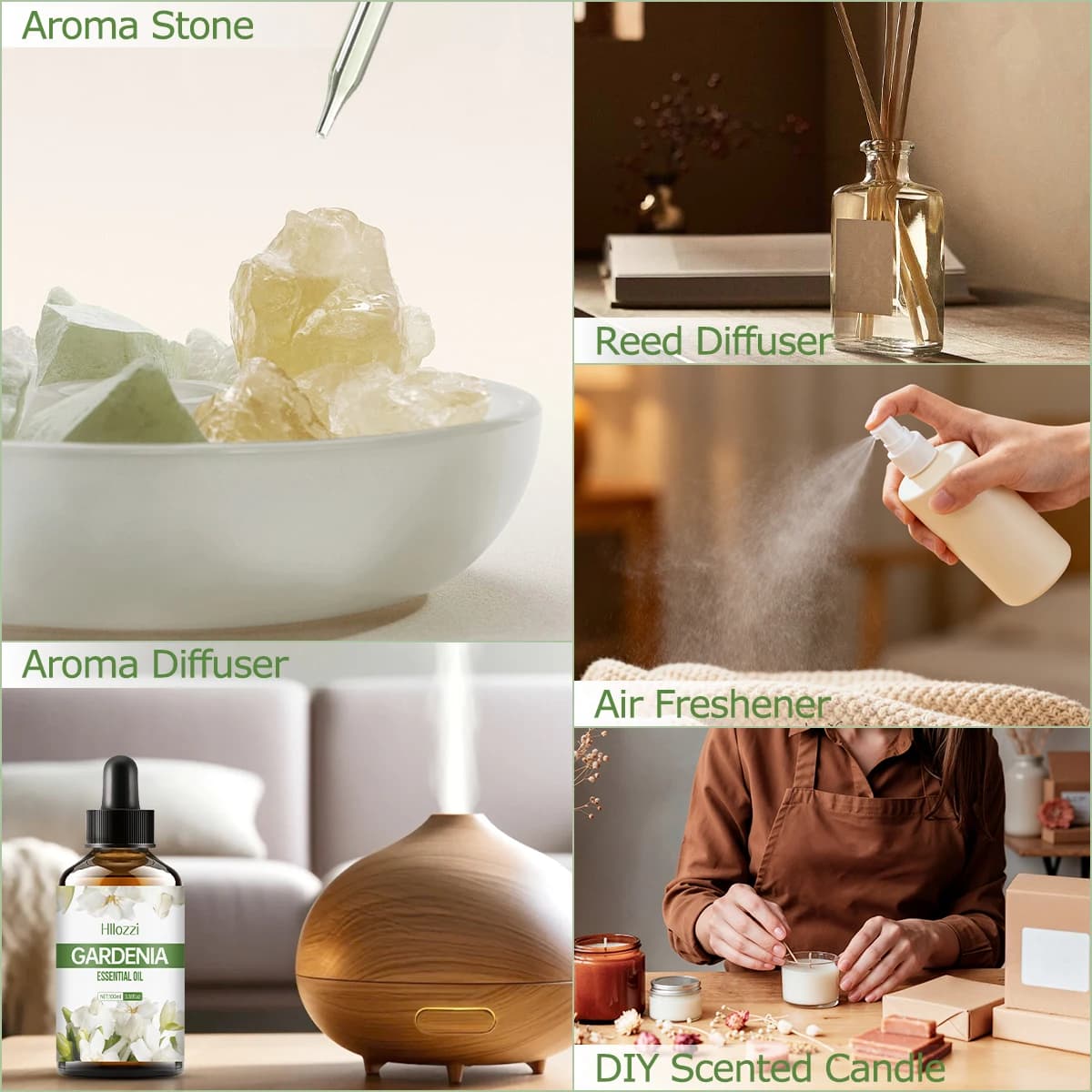 HUILE ESSENTIELLE DE GARDENIA Produits de soin du visage adaptés à tous les types de peau Convient à tous les types de peau