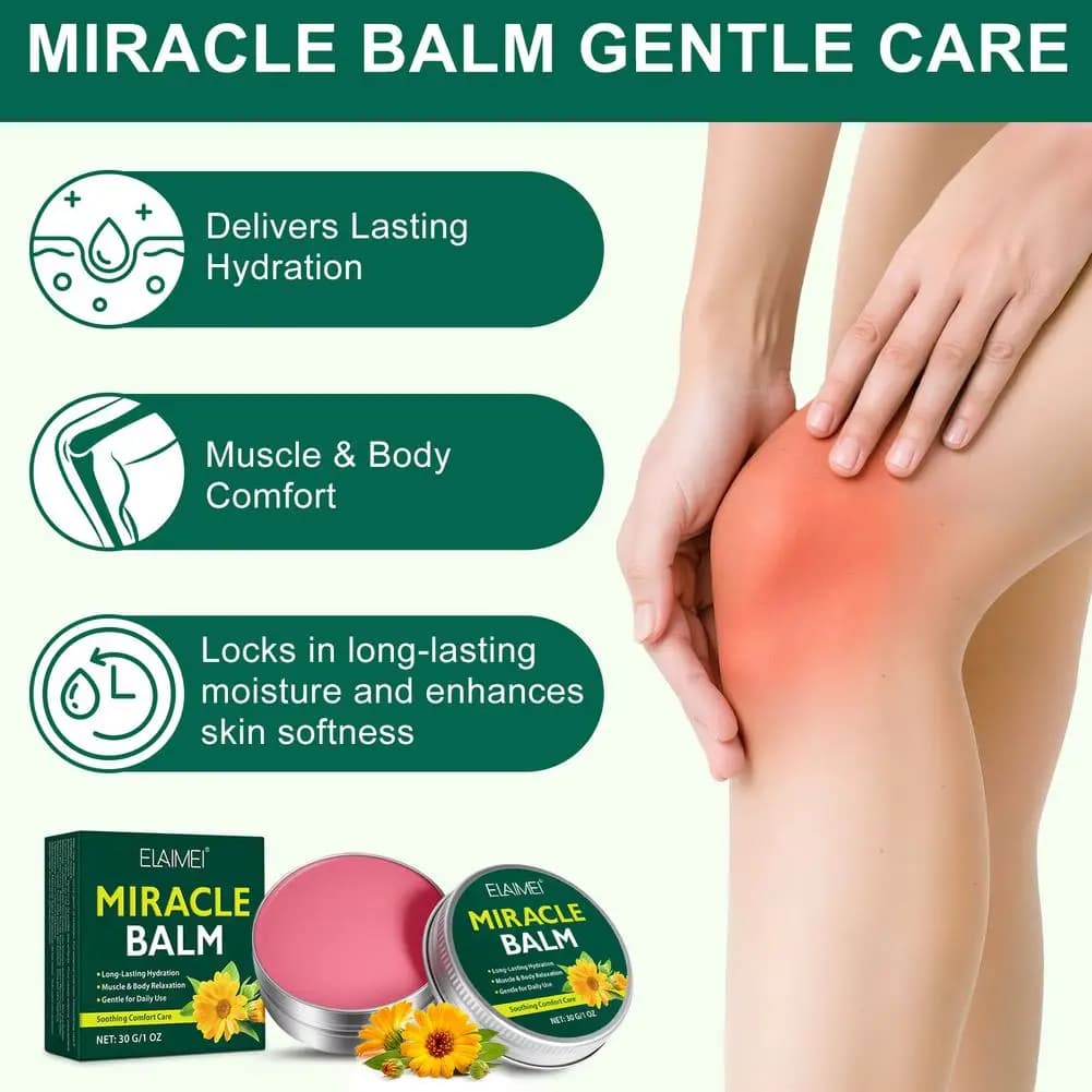 Baume hydratant pour massage 30g, baume miracle, baume corporel hydratant longue durée, apaisant pour la relaxation musculaire