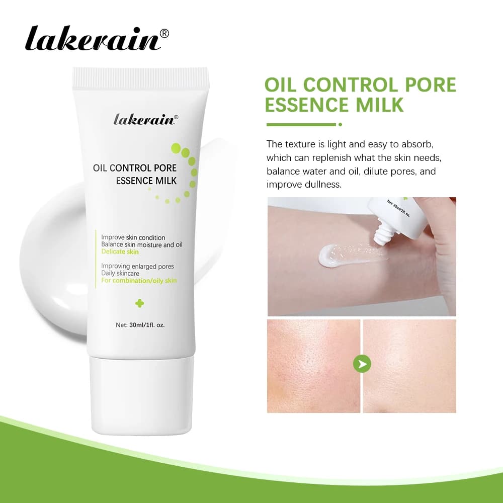 Lait Essence pour le contrôle de l'huile, 30ml, lisse les Pores et hydrate la peau avec une Essence rafraîchissante Non grasse, produits de soins pour la peau