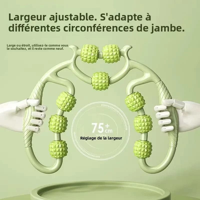 9 Roller Leg Massage Ring Handheld Muscle Relax Roller Soulage Calf Migh Soreness Outil de massage portable pour Sport Fitness Home