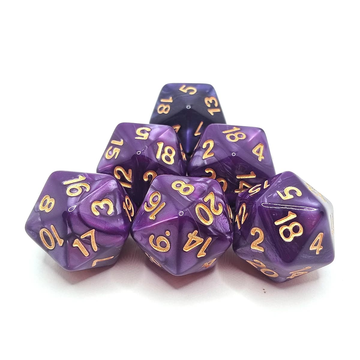 Dés à compter D20 Spindown, Pack de dés polyédriques D20 pour D&D, Magic the Gathering, D&D, Magic the Gathering, jeu de dés à 20 faces