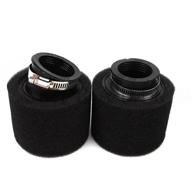 Filtre à Air en mousse 35mm 38mm 42mm 45mm 48mm 50mm 60mm, éponge nettoyante pour cyclomoteur, Scooter, Dirt Pit Bike, moto, noir et rouge
