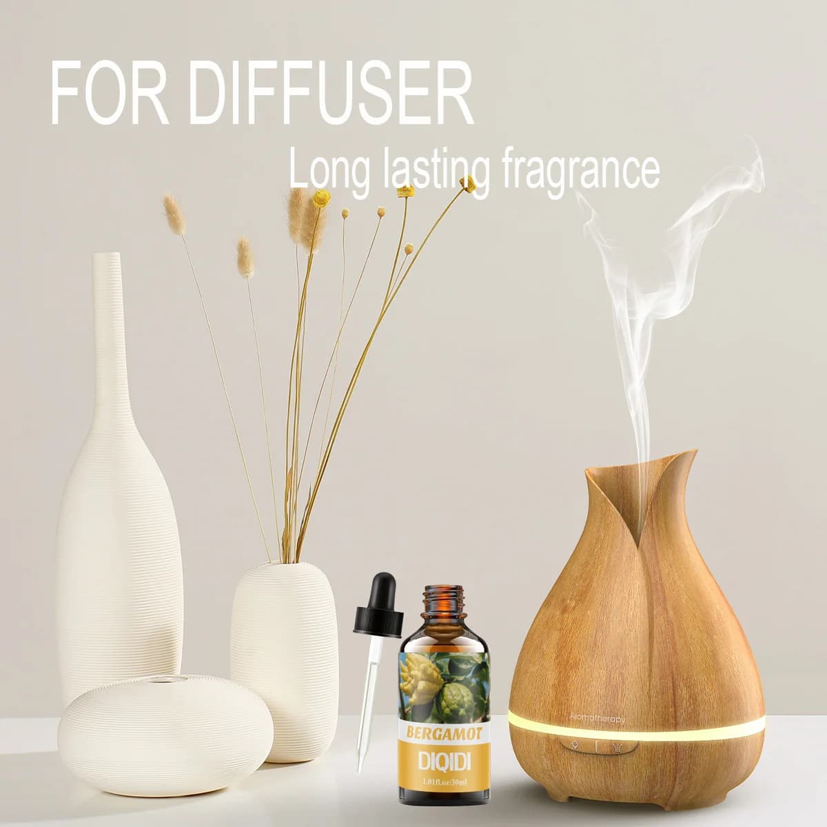 Huile essentielle de bergamote, huile essentielle composée de haute qualité, huile de parfum domestique, parfum longue durée, diffuseur, humidificateur,