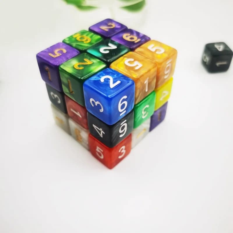 D6 DND dés rôle 6 faces jeux de dés ensemble pour donjons et Dragons RPG MTG jeu
