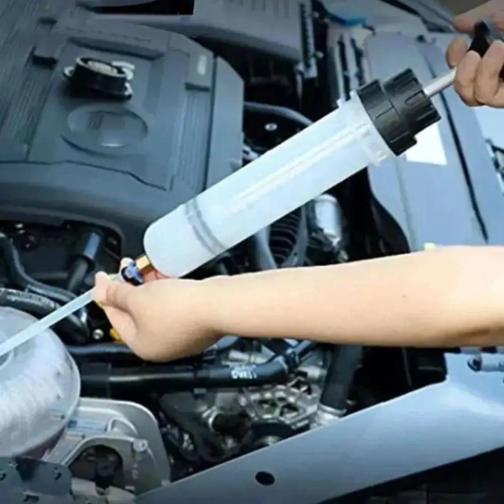 Extracteur d'huile de liquide de frein de voiture, seringue de changement d'huile automatique avec tuyau, aspiration manuelle de carburant et pompe d'évacuation de changement d'huile de liquide de rem